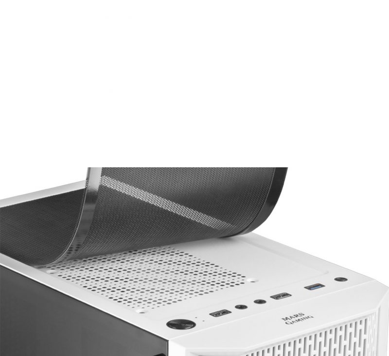 Boitier Gamer MARS GAMING MCA BLANC – Image 3