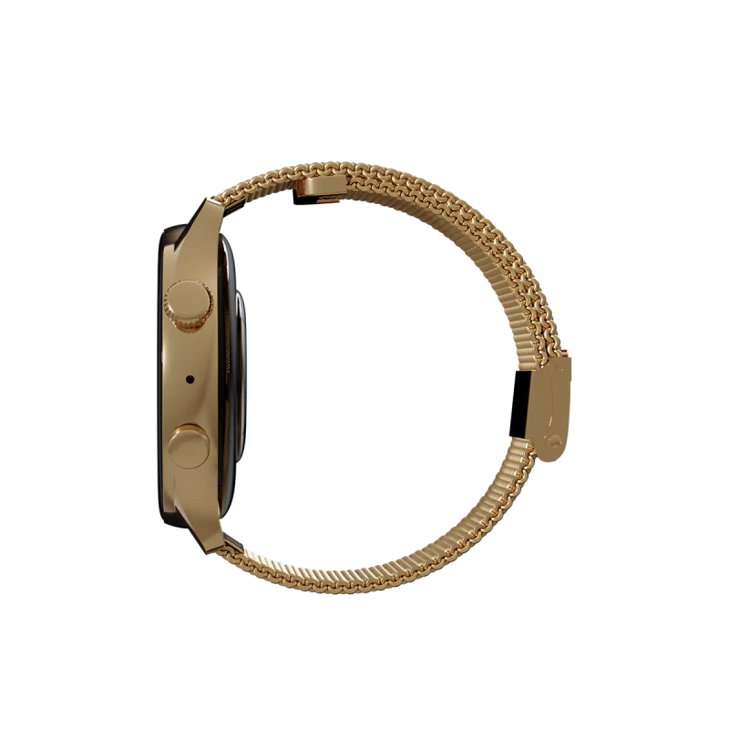 ORYX Gleam4 smart watch Amoled Gold Mesh Gold – Image 3