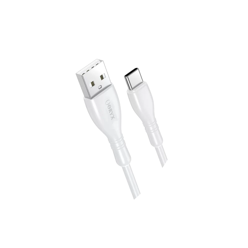 ORYX NDC-131c Câble USB-A à Type-C 3.1A Blanc