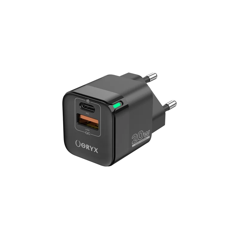 ORYX NPC-220 Mini Power charger fast charge 20W Noir