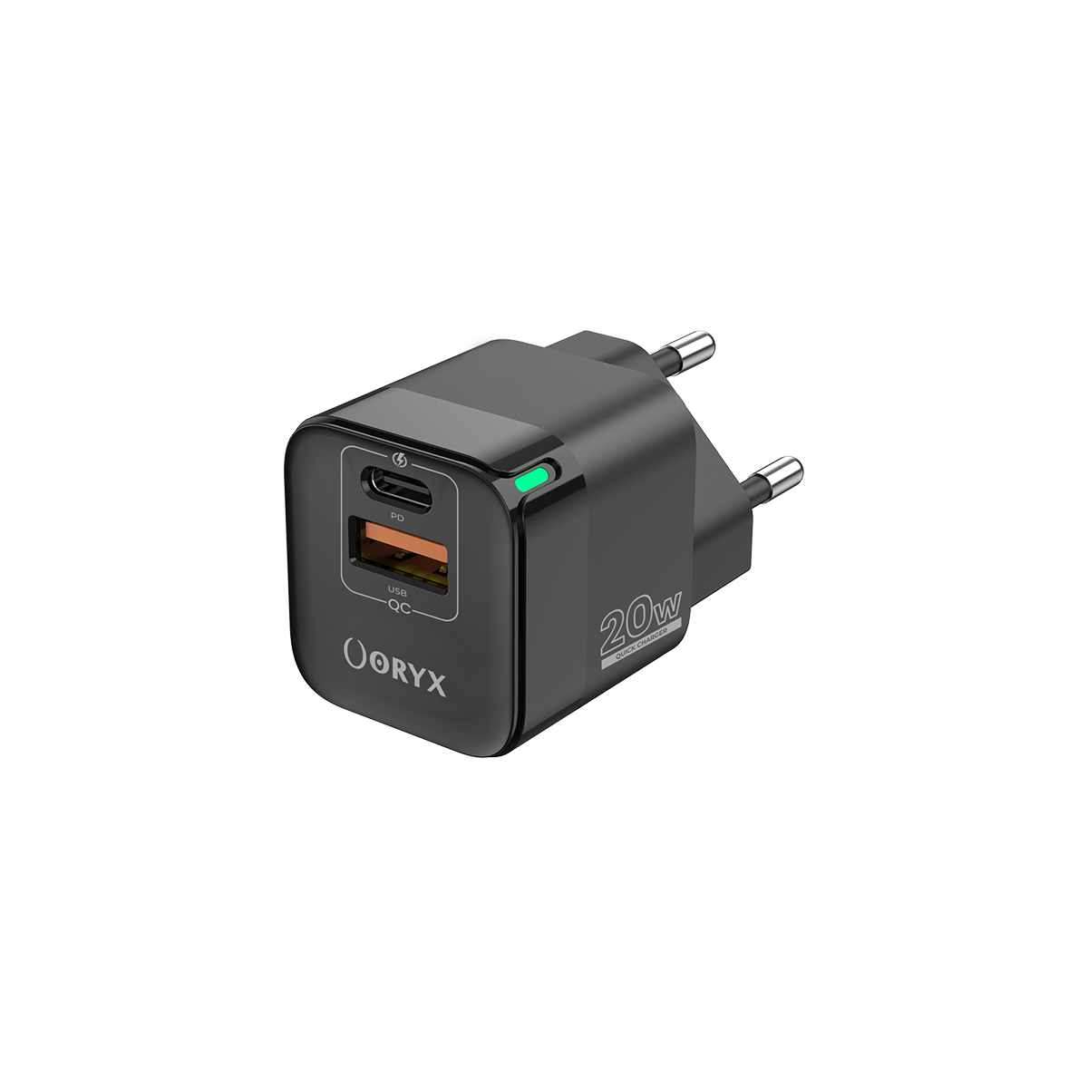 ORYX NPC-220 Mini Power charger fast charge 20W Noir