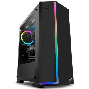 PC GAMER HYBROK ASTRO ARGB NOIR AMD RYZEN 5 3600 RTX 4060 16GB RAM 512GB SSD PSU 750W