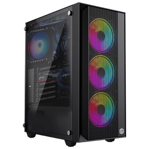 PC GAMER SG AIRFLOW ARGB NOIR AMD RYZEN 5 5500 RTX 3060 16GB RAM 512GB SSD PSU 750W
