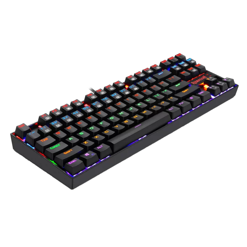 CLAVIER GAMER REDRAGON KUMARA RAINBOW RGB Backlit Mechanical RED SWITCH – Image 2