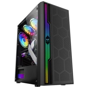 PC GAMER HYBROK VOLCANO ARGB NOIR AMD RYZEN 5 3600 RTX 3060 16GB RAM 512GB SSD PSU 750W