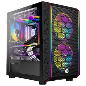 PC GAMER SG DUOMESH ARGB NOIR AMD RYZEN 5 5600X RTX 4070 32GB RAM 1TB NVME PSU 750W