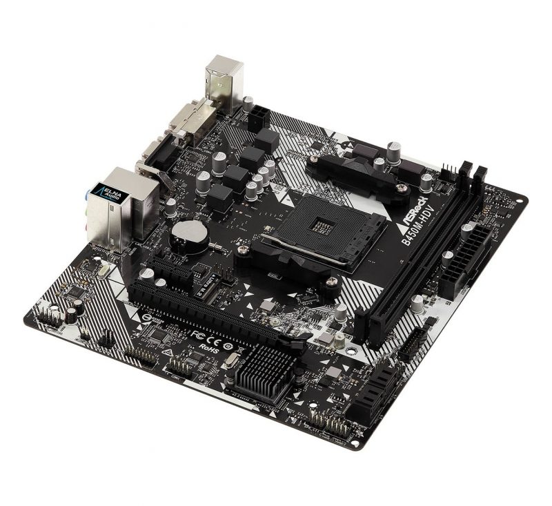 CARTE MERE ASRock B450M-HDV R4.0 – Image 2