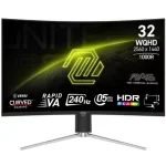 MONITEUR MSI MAG 325CQRXF E2 32″ RAPIDE VA 2K 240HZ 0.5MS