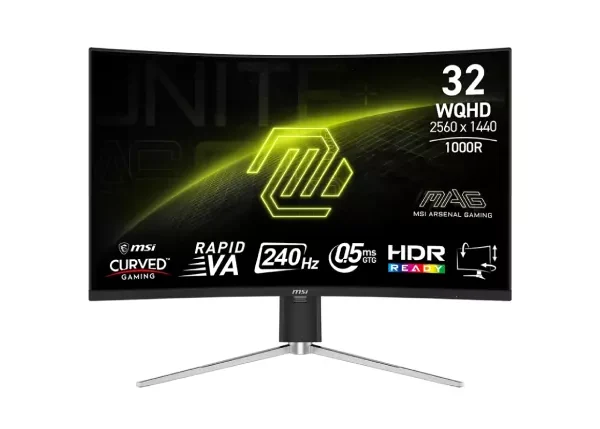MONITEUR MSI MAG 325CQRXF E2 32″ RAPIDE VA 2K 240HZ 0.5MS