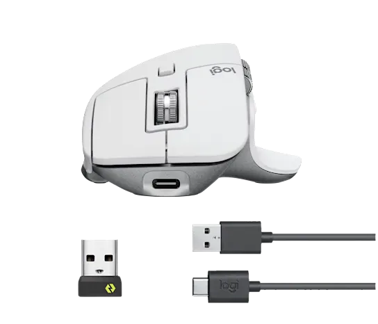 Logitech MX Master 3S Gris Pâle – Image 3