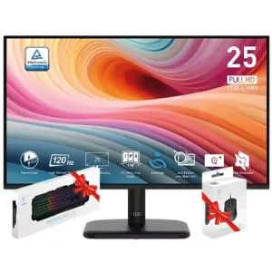 MONITEUR MSI PRO MP251L E2 25″ IPS 120Hz 1Ms + PACK GAMER GK100 + GM100