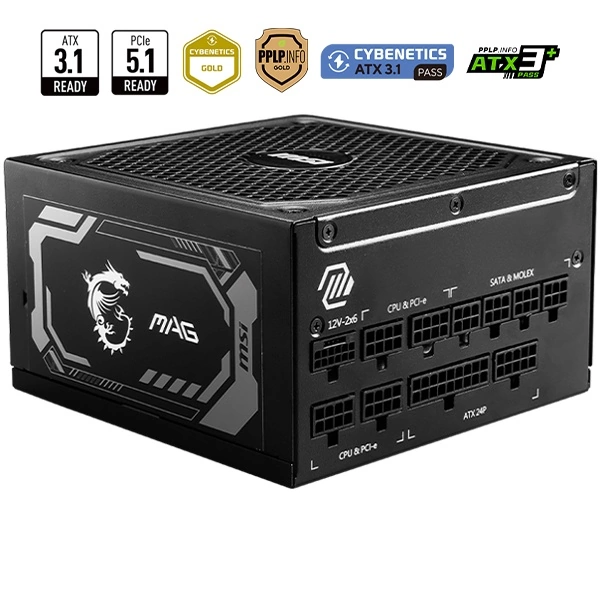 MSI MAG A1250GL 1250W 80Plus Gold PCIE5