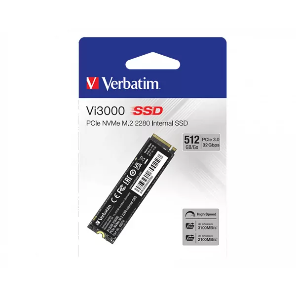 VERBATIM Vi3000 512GB M.2 PCle GEN3X4 – Image 3