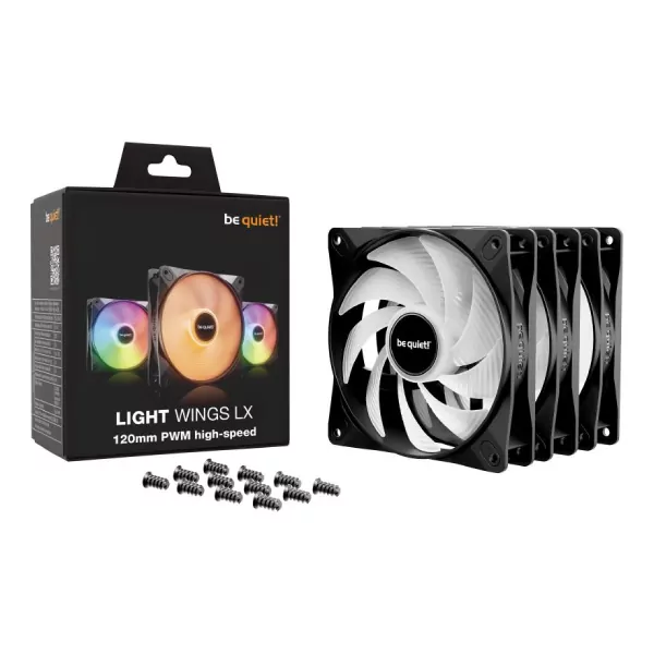 be quiet! Light Wings LX 120mm PWM Triple Pack – Image 4