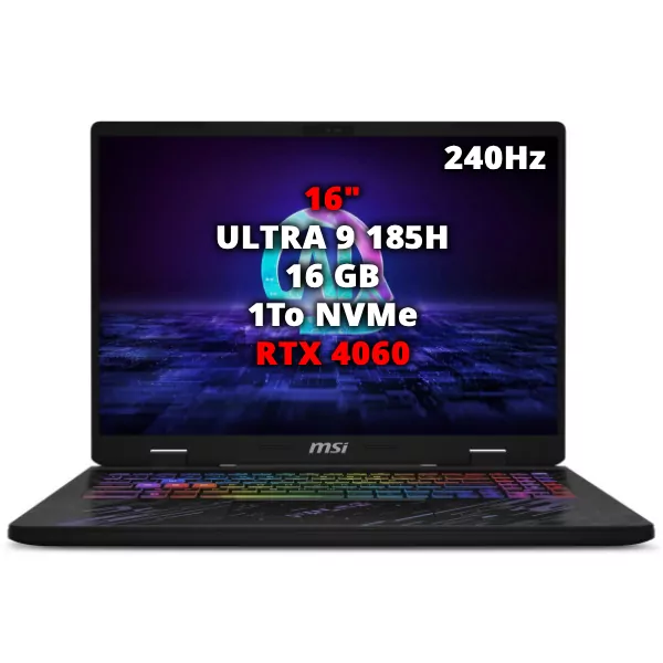 MSI PULSE AI C1VFKG-081MA U9 185H, RTX 4060