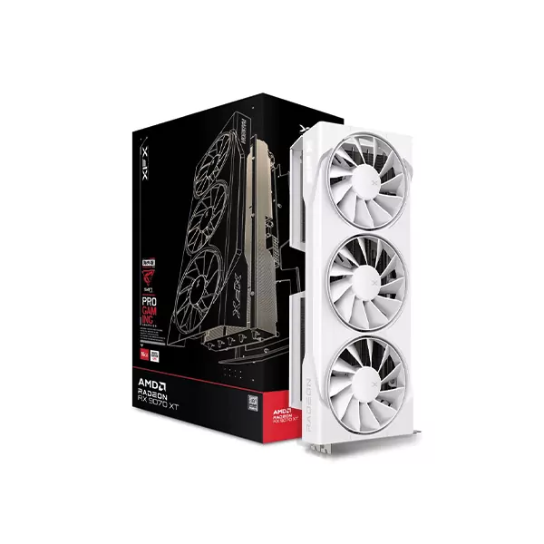 XFX RX 9070 XT Swift WHITE 16GB Gaming Edition Blanc