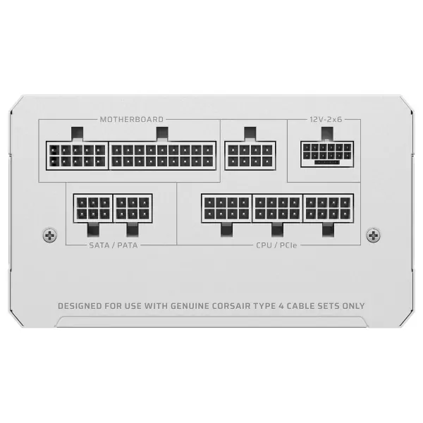 Corsair RM1000e 80PLUS Gold 2025 Blanc – Image 3