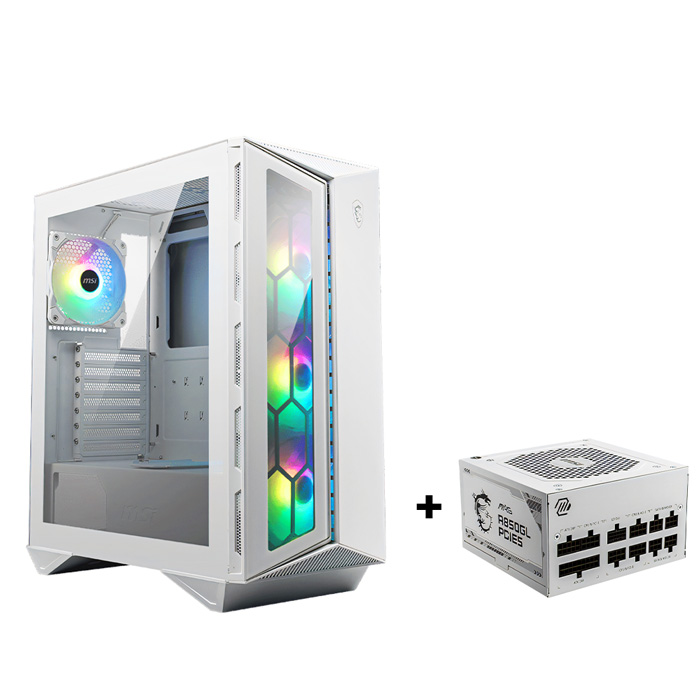 MSI GUNGNIR 110R + PSU MSI A850GL GOLD BLANC Combo