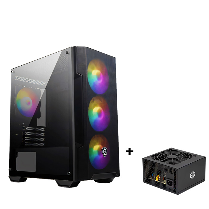 MSI MAG Forge M100A + Alimentation SG 550W Combo