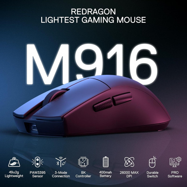 Redragon M916 PRO 1K Wireless – Image 2