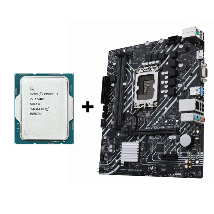 ASUS PRIME H610M-K D4 + CORE i5-12400F TRAY Combo