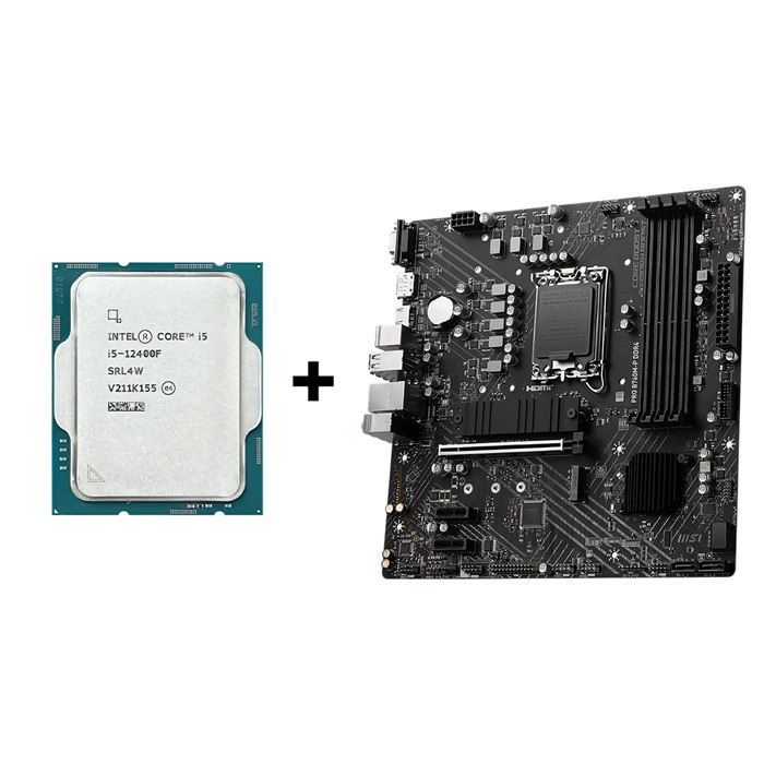 MSI PRO B760M-P DDR4 + CORE i5-12400F TRAY Combo