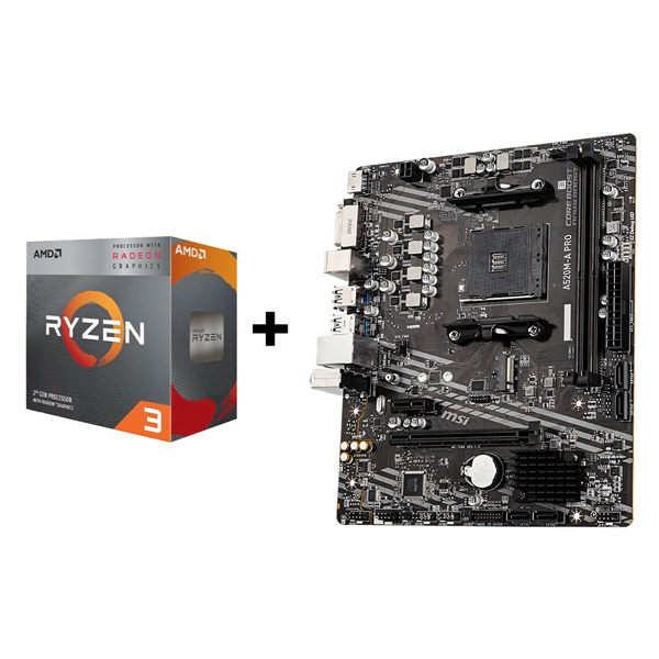 MSI A520M-A PRO + RYZEN 3 3200G Combo