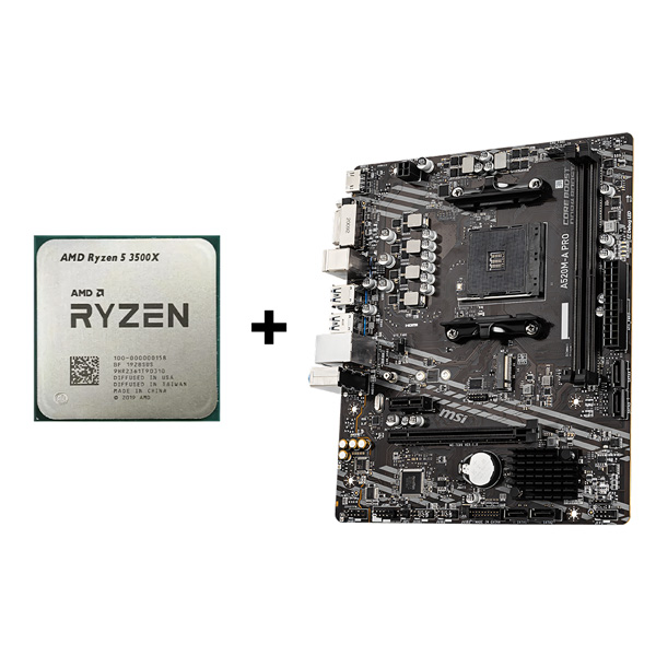 MSI A520M-A PRO + RYZEN 5 3500X TRAY Combo