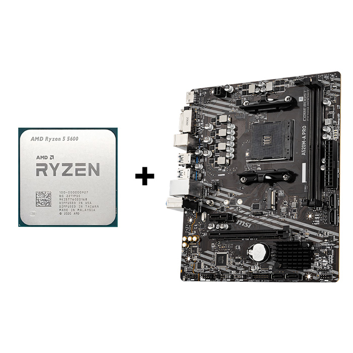 MSI A520M-A PRO + RYZEN 5 5600 TRAY Combo