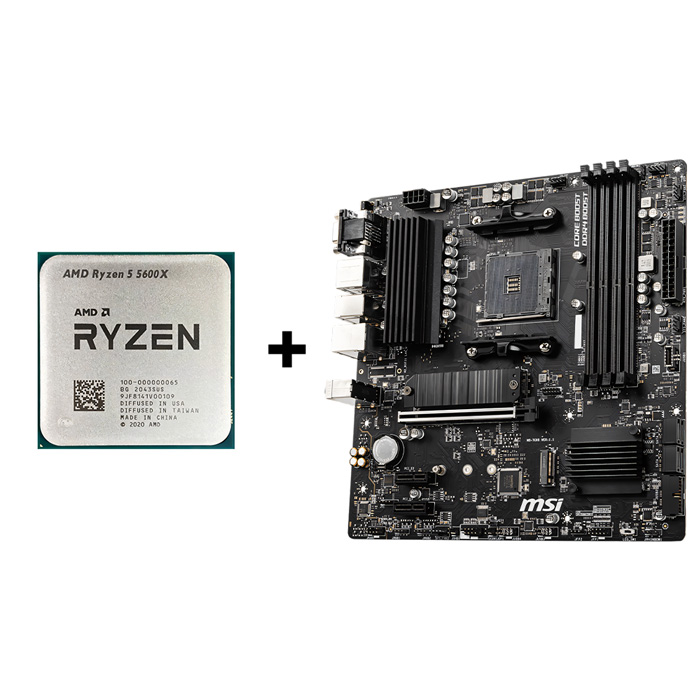 MSI B550M PRO-VDH + RYZEN 5 5600X TRAY Combo