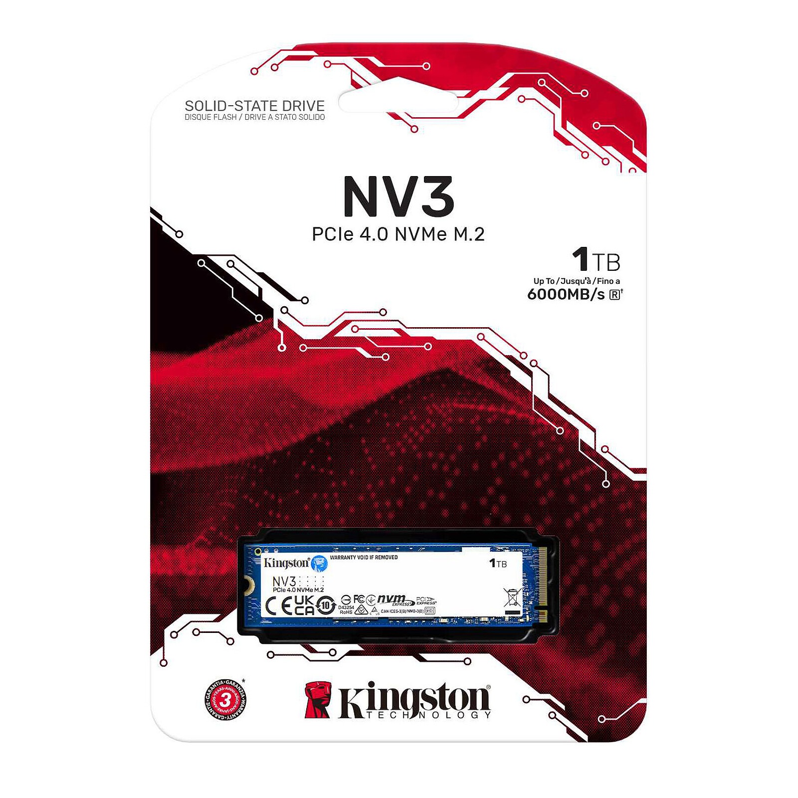 Kingston NV3 PCIe 4.0 NVMe 1 To – Image 2